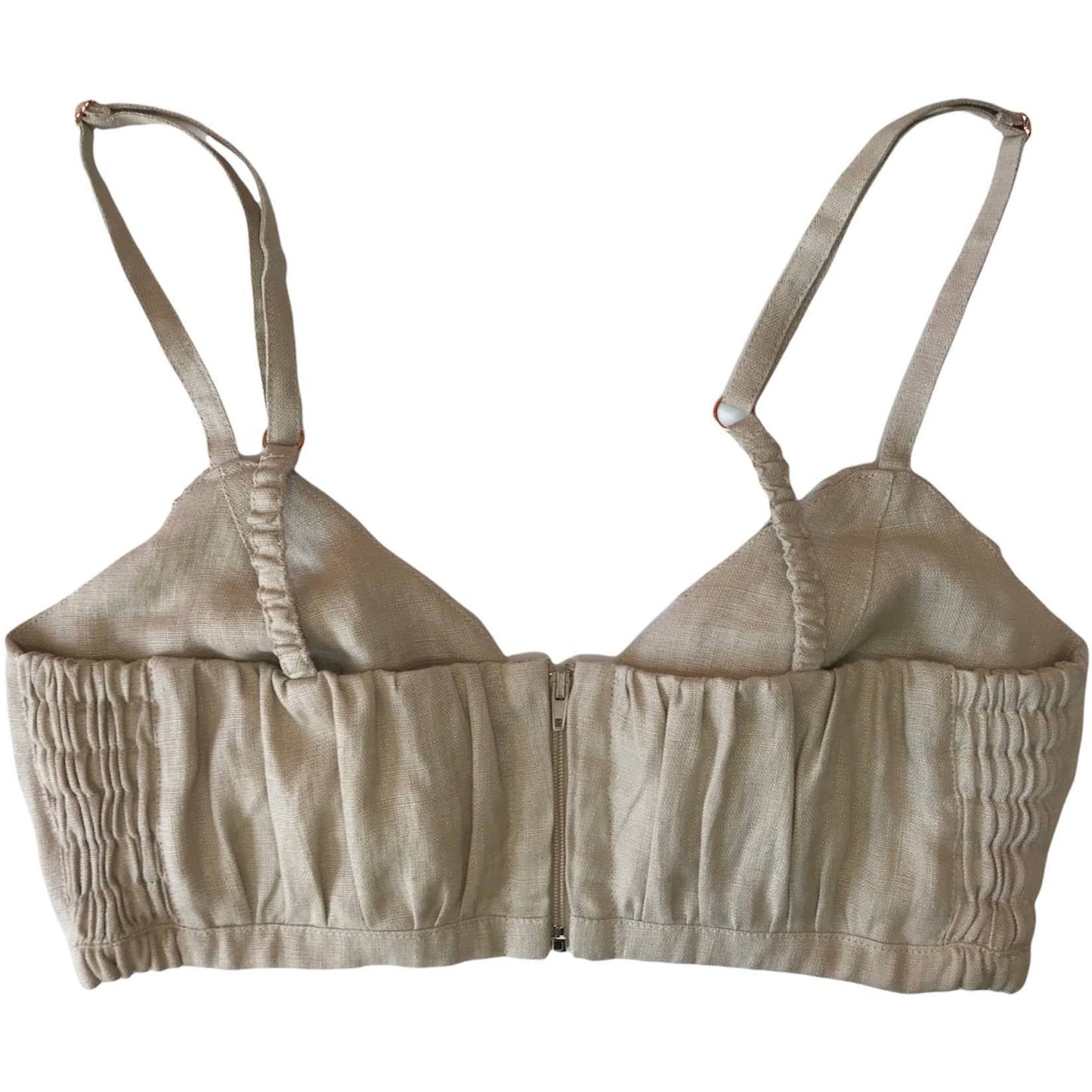SATURN linen bralette